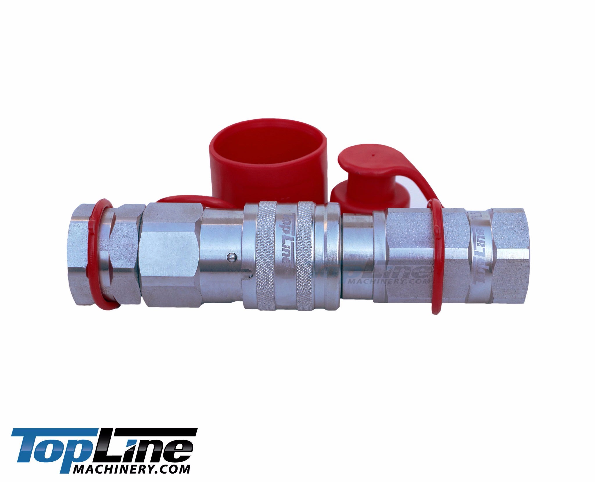 TL51 1" SAE Thread Flat Face High Flow Quick Connect Hydraulic Coupler 3/4" body size for Bobcat Skid Steer Loaders