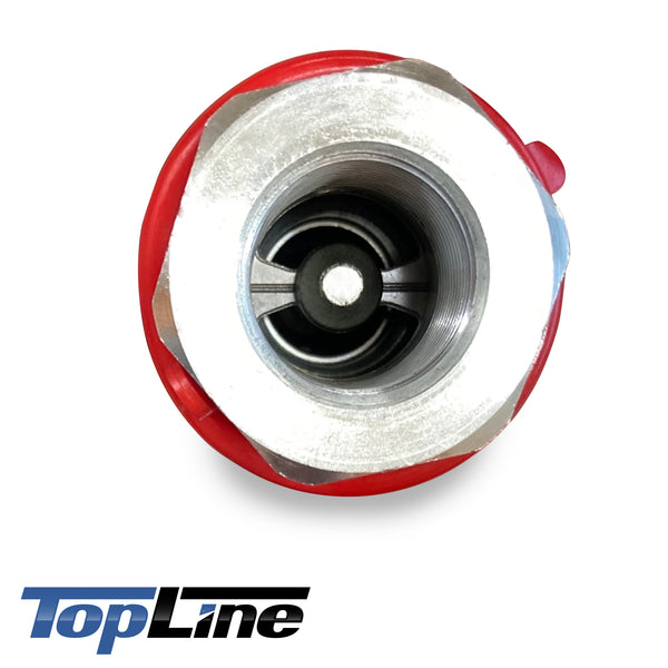 TL52-F 3/4" NPT Thread Female Flat Face High Flow Quick Connect Hydraulic Coupler 3/4" body size for Bobcat Skid Steer Loaders