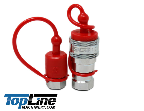 TL71 3/8" NPT Thread 3/8 body Hydraulic Coupler Set ISO 7241-B Poppet Valve