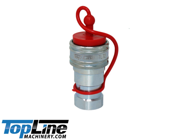 TL72 1/2" NPT Thread ISO 7241-B Hydraulic Quick Coupler Set 1/2" body Poppet Valve