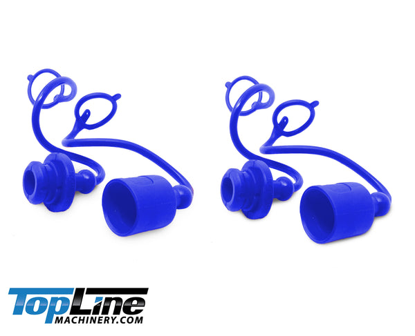 1/2" AG Style ISO 5675 (2pk) Dust Caps Cover Hydraulic quick coupler Multi Color