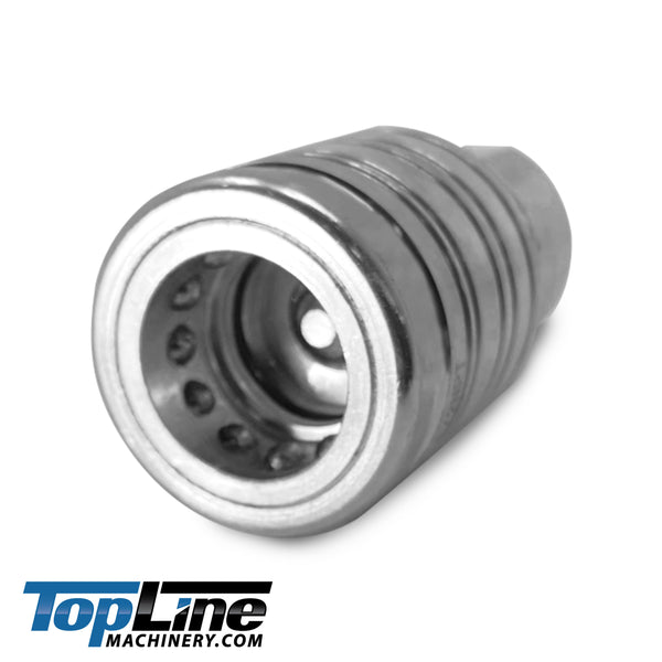 TL39 1/2" NPT Thread Ag Quick Connect Hydraulic Poppet style Coupler Easy Push/Pull Design 1/2" body size for Tractor Bobcat Skid Steer Loaders Implements